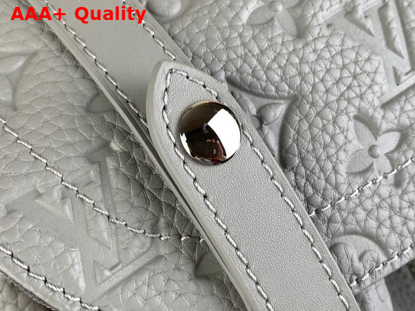 Louis Vuitton Christopher PM Backpack in Mineral Gray Embossed Taurillon Monogram Cowhide Leather M23146 Replica