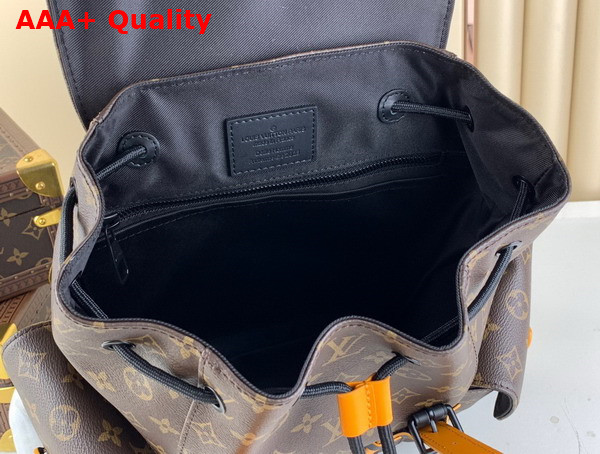 Louis Vuitton Christopher PM Backpack in Radiant Sun Monogram Macassar Coated Canvas M46699 Replica