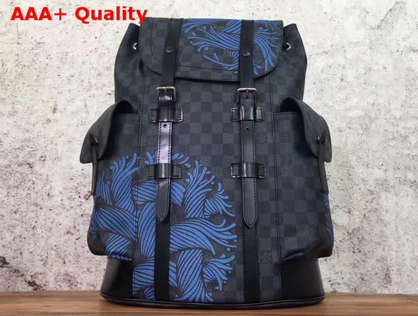 Louis Vuitton Christopher PM Decorated with Blue Rope Pattern N41709 Replica