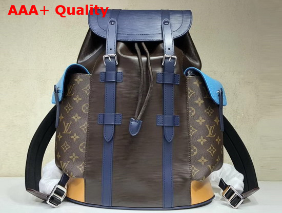 Louis Vuitton Christopher PM Epi Cowhide Leather and Monogram Coated Canvas M51458 Replica