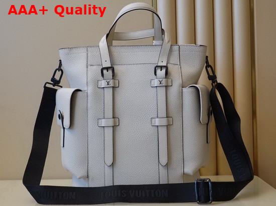 Louis Vuitton Christopher Tote White Taurillon Leather M58477 Replica