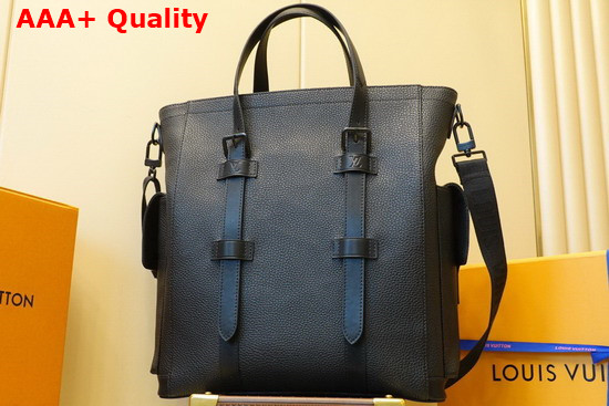 Louis Vuitton Christopher Tote in Black Taurillon Leather M58479 Replica