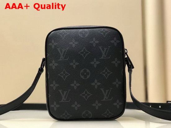 Louis Vuitton Christopher Wearable Wallet in Monogram Eclipse Canvas and Cowhide Leather Replica
