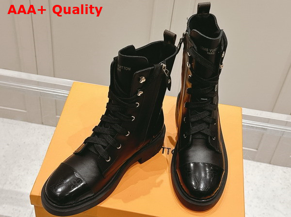 Louis Vuitton Citizen Flat Ranger Boot in Black Calf Leather 1ACKF5 Replica