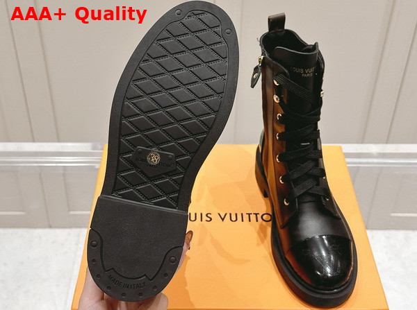 Louis Vuitton Citizen Flat Ranger Boot in Black Calf Leather 1ACKF5 Replica