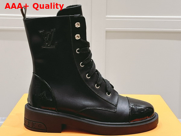 Louis Vuitton Citizen Flat Ranger Boot in Black Calf Leather 1ACKF5 Replica