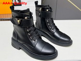 Louis Vuitton Citizen Flat Ranger Boot in Black Calf Leather 1ADCJ5 Replica