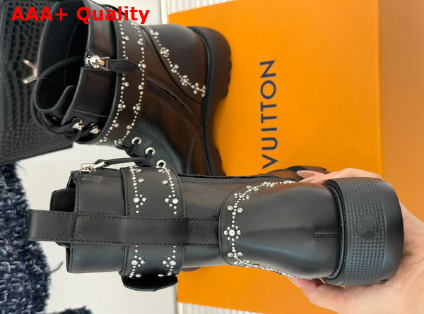 Louis Vuitton Citizen Flat Ranger Boot in Black Plain Calf Leather 1AIEB5 Replica