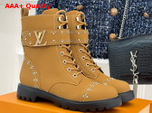 Louis Vuitton Citizen Flat Ranger Boot in Camel Plain Calf Leather Replica
