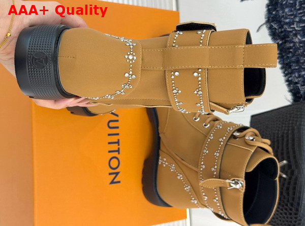 Louis Vuitton Citizen Flat Ranger Boot in Camel Plain Calf Leather Replica