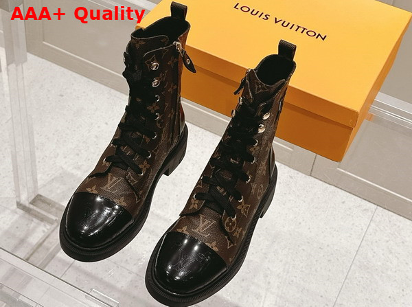 Louis Vuitton Citizen Flat Ranger Boot in Monogram Canvas Replica
