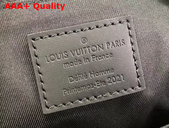 Louis Vuitton City Keepall Bag in Black Grained Leather with Black and White Damier Distorted Canvas M57417 Replica