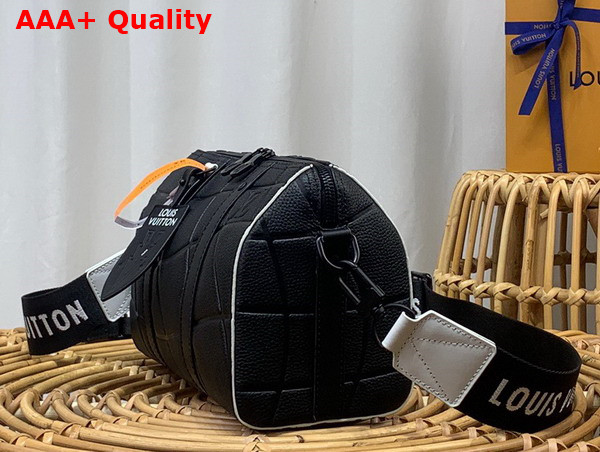 Louis Vuitton City Keepall Bag in Black Taurillon Calf Leather Part of the 2022 FIFA World Cup Capsule Collection M21543 Replica
