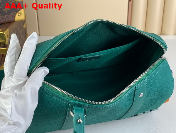 Louis Vuitton City Keepall Bag in Green Aerogram Cowhide Leather Replica
