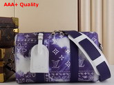 Louis Vuitton City Keepall Blue Monogram Bandana Print M20555 Replica