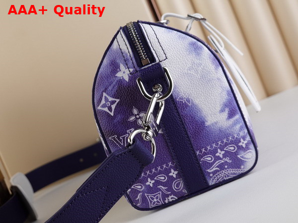 Louis Vuitton City Keepall Blue Monogram Bandana Print M20555 Replica