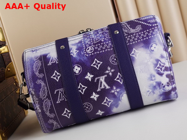Louis Vuitton City Keepall Blue Monogram Bandana Print M20555 Replica