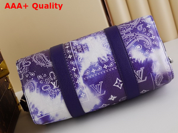 Louis Vuitton City Keepall Blue Monogram Bandana Print M20555 Replica