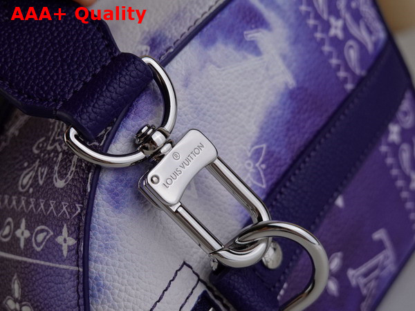 Louis Vuitton City Keepall Blue Monogram Bandana Print M20555 Replica