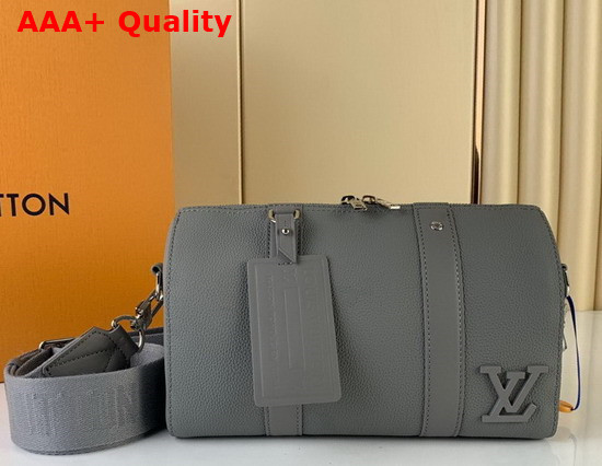 Louis Vuitton City Keepall Gray Aerogram Cowhide Leather M59328 Replica