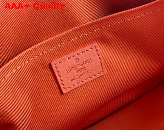 Louis Vuitton City Keepall Orange Aerogram Cowhide Leather Replica