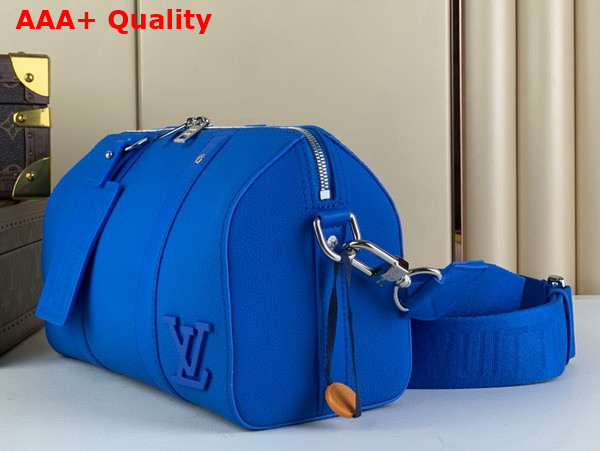 Louis Vuitton City Keepall in Bright Blue Cowhide Leather M22486 Replica