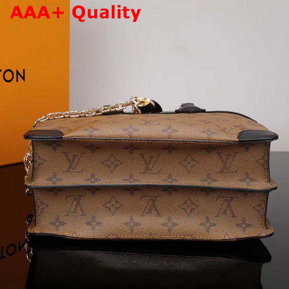Louis Vuitton City Malle Monogram Reverse Coated Canvas and Calfskin Leather M43595 Replica
