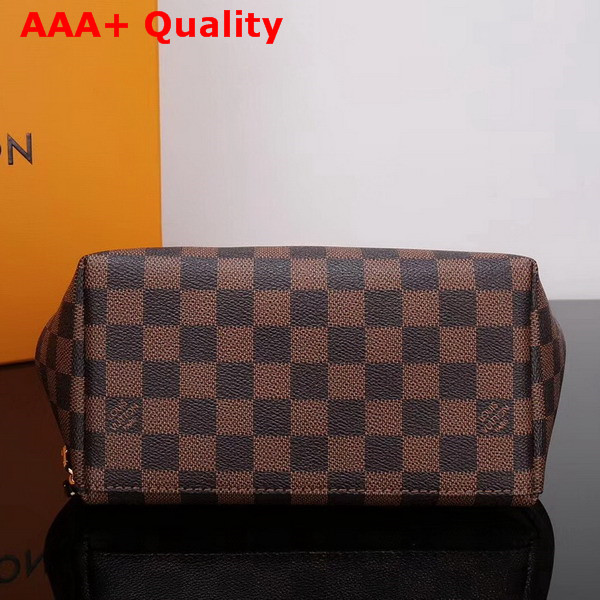 Louis Vuitton Clapton Backpack Damier Ebene Canvas and Small Grained Cowhide Leather Magnolia N42262 Replica