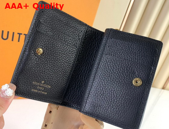 Louis Vuitton Clea Wallet Black Monogram Empreinte Embroidered M81139 Replica