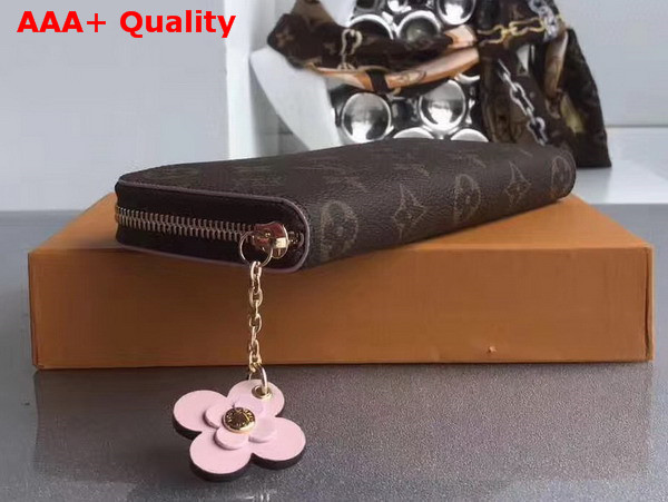 Louis Vuitton Clemence Wallet Monogram Canvas Pink Interior M64201 Replica