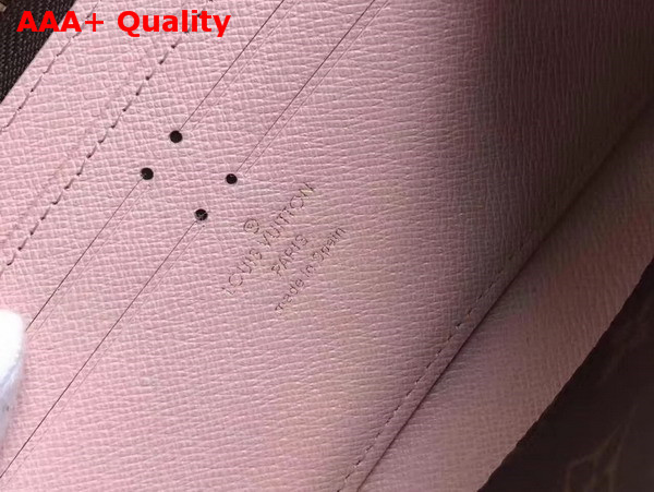 Louis Vuitton Clemence Wallet Monogram Canvas Pink Interior M64201 Replica