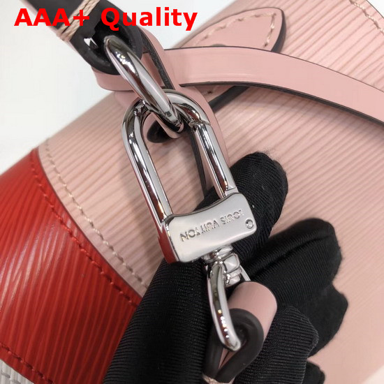 Louis Vuitton Cluny BB in Pink Epi Leather with Red and White Stripe Replica