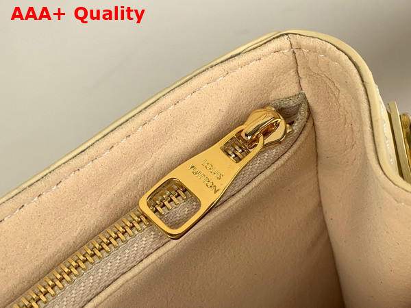 Louis Vuitton Cluny Mini Handbag Quartz White Epi Leather Gold Color and Multicolour Finish Hardware M22946 Replica