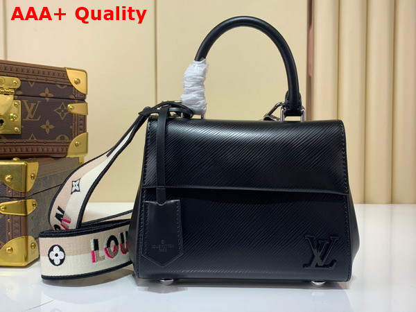 Louis Vuitton Cluny Mini Handbag in Black Epi Grained Cowhide Leather M58925 Replica