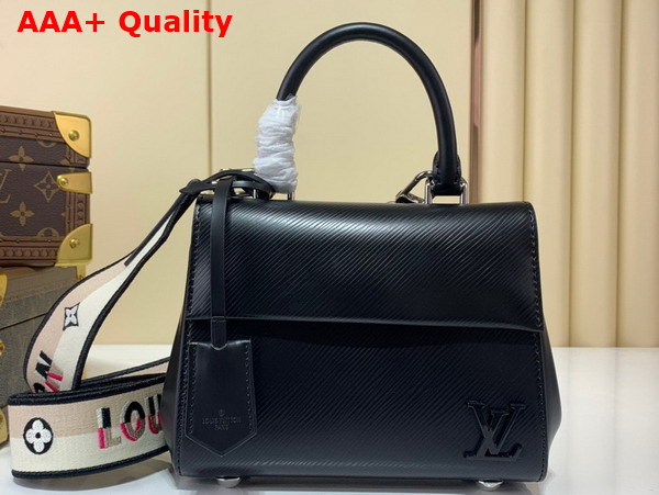 Louis Vuitton Cluny Mini Handbag in Black Epi Grained Cowhide Leather M58925 Replica