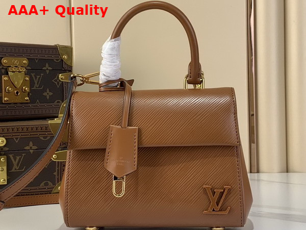 Louis Vuitton Cluny Mini Handbag in Tan Epi Leather M25881 Replica