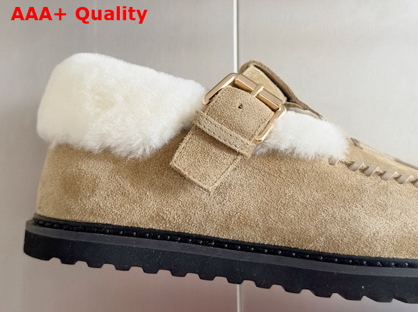 Louis Vuitton Colorado Comfort Mary Jane Beige Suede Calf Leather 1ADC1L Replica