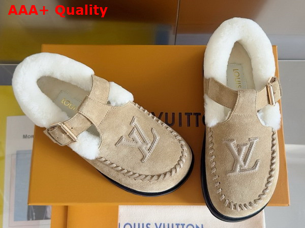 Louis Vuitton Colorado Comfort Mary Jane Beige Suede Calf Leather 1ADC1L Replica