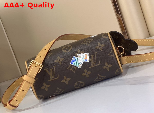 Louis Vuitton Colorful Edition of the Nano Speedy Monogram Snowy Pearl Coated Canvas M15330 Replica
