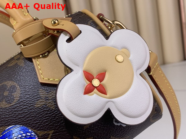 Louis Vuitton Colorful Edition of the Nano Speedy Monogram Snowy Pearl Coated Canvas M15330 Replica