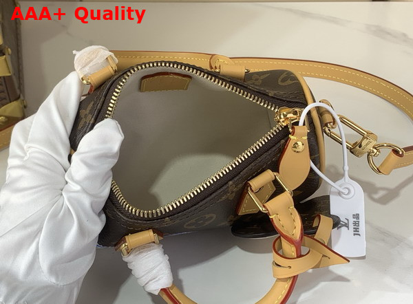 Louis Vuitton Colorful Edition of the Nano Speedy Monogram Snowy Pearl Coated Canvas M15330 Replica