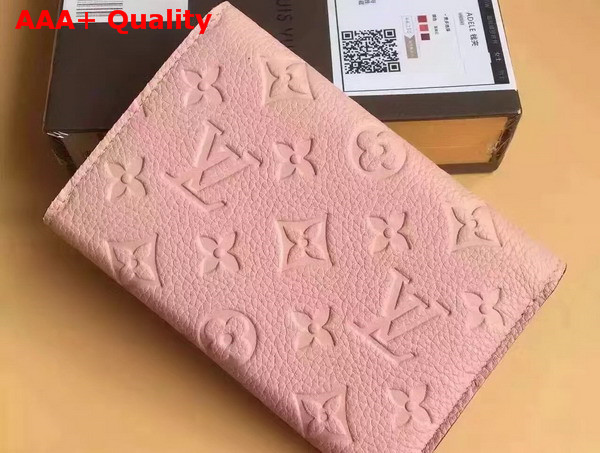 Louis Vuitton Compact Curieuse Wallet Poppy Monogram Empreinte Leather M41854 Replica