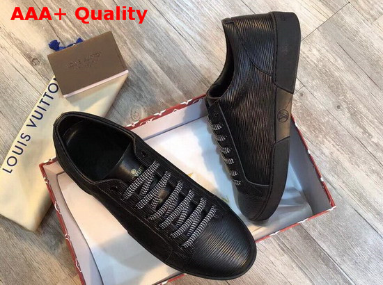 Louis Vuitton Concorde Trainer in Black Epi Leather Replica