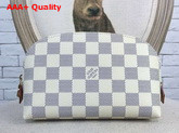 Louis Vuitton Cosmetic Pouch Damier Azur N60024 Replica