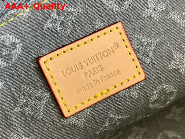 Louis Vuitton Cosmetic Pouch GM in Cloudy Gray Monogram Denim Organic Cotton M13750 Replica