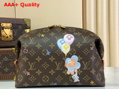Louis Vuitton Cosmetic Pouch GM in Monogram Coated Canvas Features a Colorful Print of Vivienne M14891 Replica