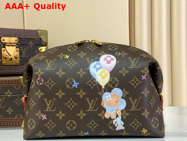 Louis Vuitton Cosmetic Pouch GM in Monogram Coated Canvas Features a Colorful Print of Vivienne M14891 Replica