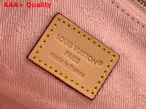 Louis Vuitton Cosmetic Pouch GM in Washed Pink Monogram Denim Organic Cotton Replica