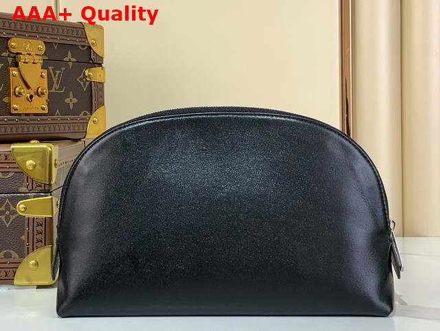 Louis Vuitton Cosmetic Pouch MM in Black Lambskin Leather M15206 Replica