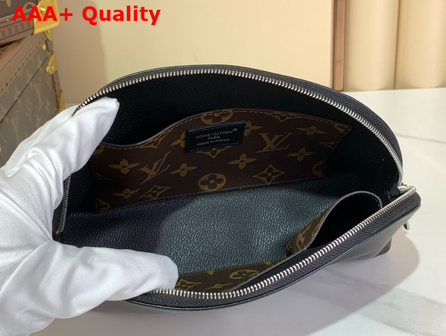 Louis Vuitton Cosmetic Pouch MM in Black Lambskin Leather M15206 Replica